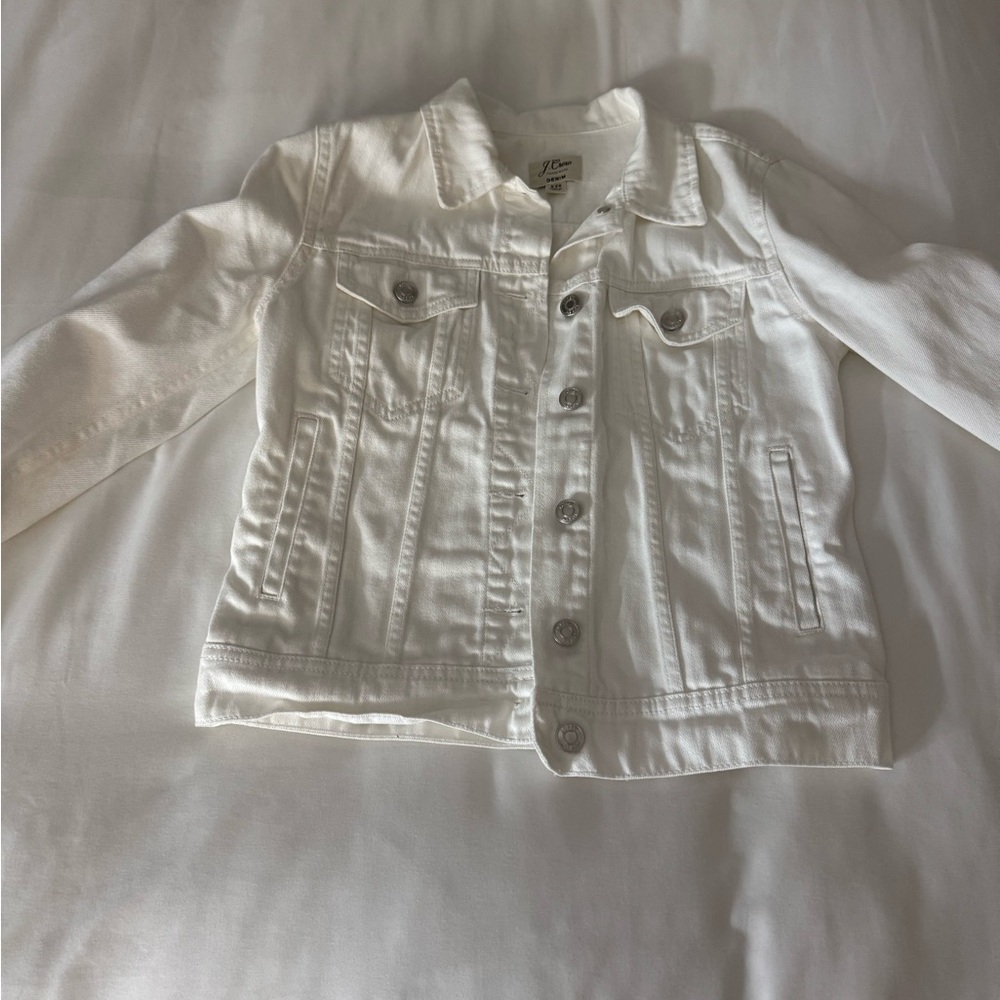 J. Crew Kids Classic White Jean Jacket